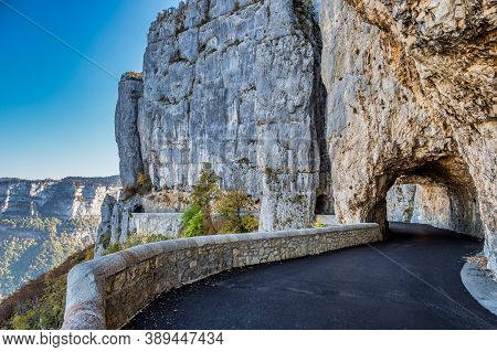 Landscape Of Vercors In France - View Of Combe Laval, Col Del La Machine, France, Europe