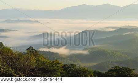 Morning Foggy Feeling Freshness, Freedom And Get New Inspirations At Doi Sa-ngo In Chiang Rai, Thail