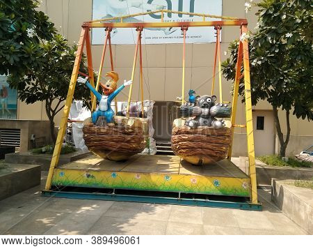 Utter Pardesh , India - Children Play Ground Area , A Picture Of Children Play Ground Area In Noida 