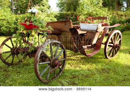 Carrinho de flores