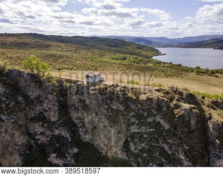 Aerial View Of Pchelina Reservoir, Pernik Region, Bulgaria