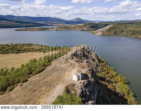Aerial View Of Pchelina Reservoir, Pernik Region, Bulgaria
