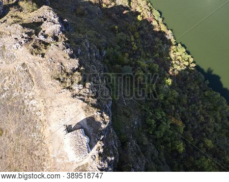 Aerial View Of Pchelina Reservoir, Pernik Region, Bulgaria