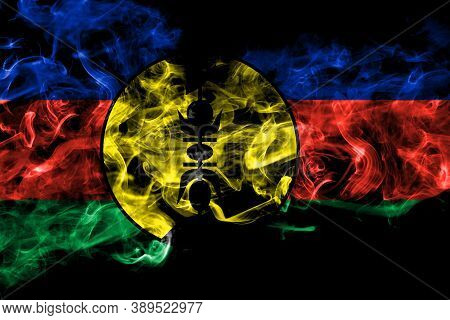 France, French, Flnks Smoke Flag Isolated On Black Background