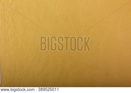 Yellow Leather Background. Yellow Leather Texture Closeup Background. Structured Background Design L
