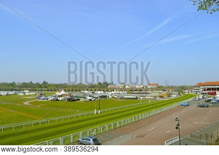 Chester, England, Uk, Europe - April 19, 2019 : Chester Racecourse The Oldest Racecourse Still In Us