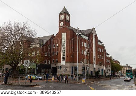 Dublin, Ireland - 09 November 2015: Cornmarket Group Financial Services Ltd. At Christchurch Square.