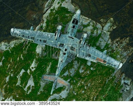Monument Seaplane Be-6 From The Height Of Bird Flight