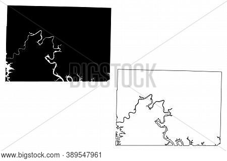 Taney County, Missouri (u.s. County, United States Of America, Usa, U.s., Us) Map Vector Illustratio