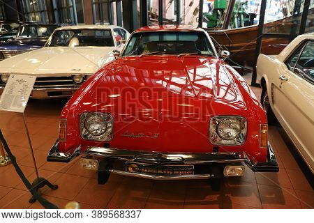 Istanbul, Turkey - September 20, 2020: 1976 Studebaker Avanti Ii Display In Rahmi M. Koc Industrial 