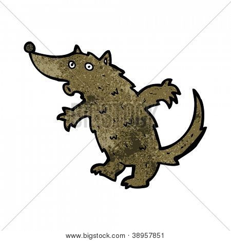 sifflement caricature de loup