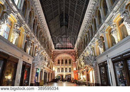 Odesa, Ukraine - September 25: The Passage Shoping Mall On September 25, 2020 In Odesa, Ukraine.