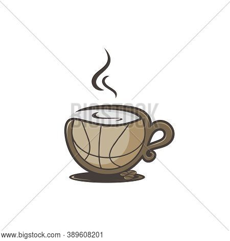 Basketball Coffee Cup Logo Design Your Company