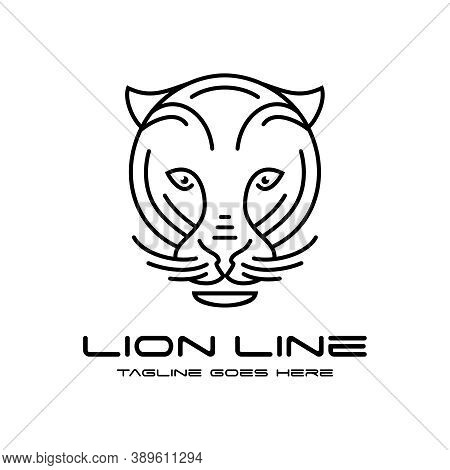 Lion Head Logo Design Modern Outline Your Company