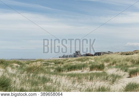 Nieuwpoort - June 14, -2020: View From The Beach