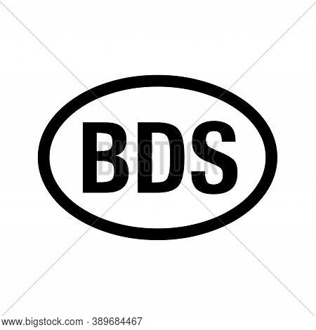 Country Code Vehicle Registration Barbados With A White Background