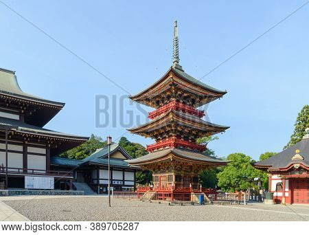 Narita, Chiba, Japan - July, 2018: Narita-san Shinshoji Temple Has History Of Over 1000 Years Locate