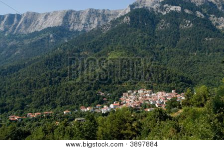 Potamia traditionelle landsby i Thasos Grækenland