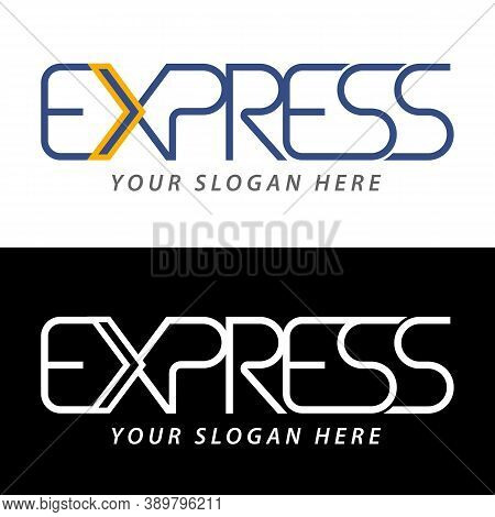 Transport Logistic Arrow Logo Or Express Delivery Shipping Company Or Transportation Service Vector 