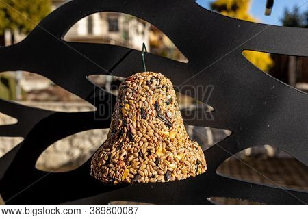 Bell From Various Grains, A Delicacy For All The Birds In The Garden