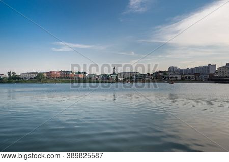 View Of The Lake Nizhny Kaban In The Historical Center Of Kazan, Capital Of Republic Tatarstan, Russ