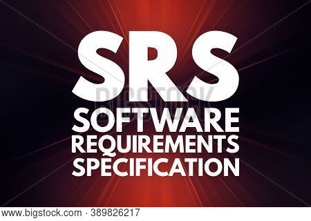 Srs - Software Requirements Specification Acronym, Technology Concept Background