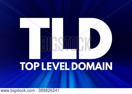 Tld - Top Level Domain Acronym, Technology Concept Background