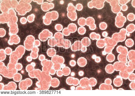 Amazing Creative Red Huge Amount Of Organic Cells Digital Art Texture Background Illustration