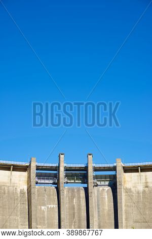 Bubal Dam in Tena Valley, Pyrenees, Huesca province, Aragon in Spain.