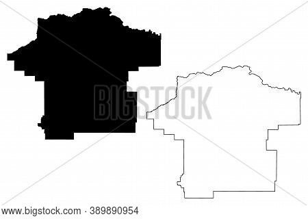 Fergus County, Montana (u.s. County, United States Of America, Usa, U.s., Us) Map Vector Illustratio