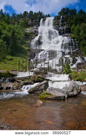 Tvinde vandfald i sommer, Norge
