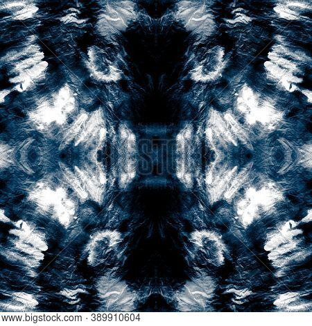Surface Patina. Sky Repeat. Blue Tie Dye Wash.