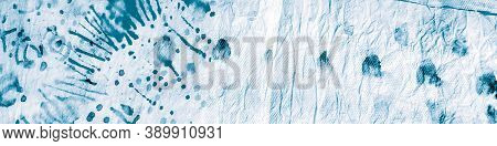 Acrylic Dirty Background. Turquoise Tie Dye