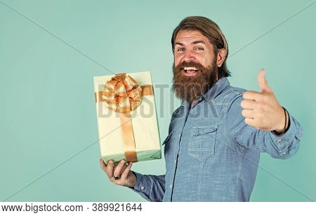 Enjoying Online Shopping. Commonly Used For Birthday. Buy Anniversary Gifts. Surprised Male Open Box