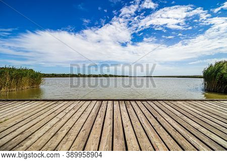 A Pier On The Shores Of Lake Velence (velencei-tó), Hungary