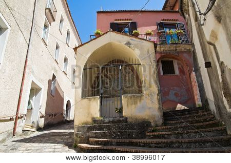 Steegje. Maratea. Basilicata. Italië.