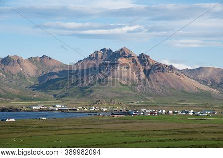 Village Of Bakkagerdi In Borgarfjordur Eystri Fjord In Iceland