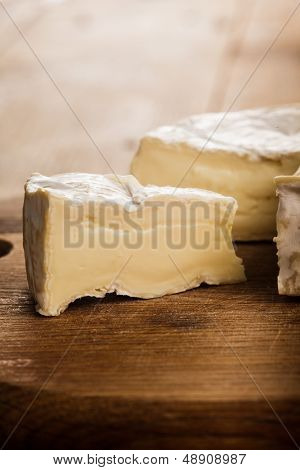 Camembert Slice Closeup