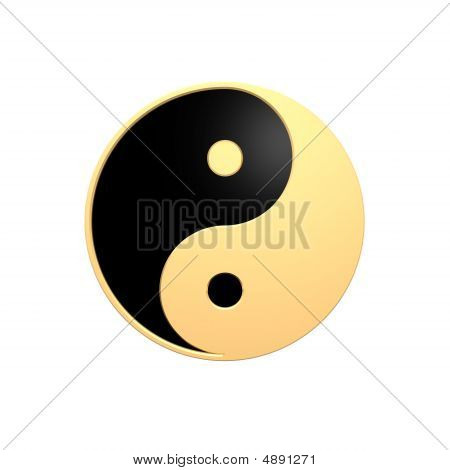 Ouro Tai Chi - sinal de Yin Yang