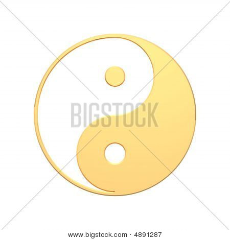 Ouro Tai Chi - sinal de Yin Yang