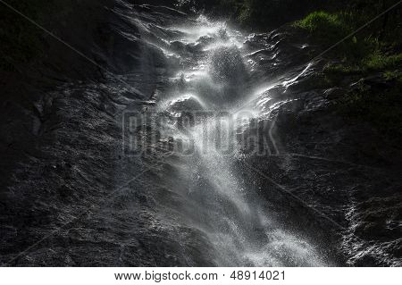 Waterfall And Reflection