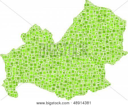 Isolated map of Molise - Italy -