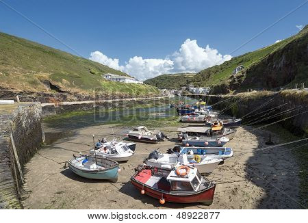 Fishing Boats At Boscastle