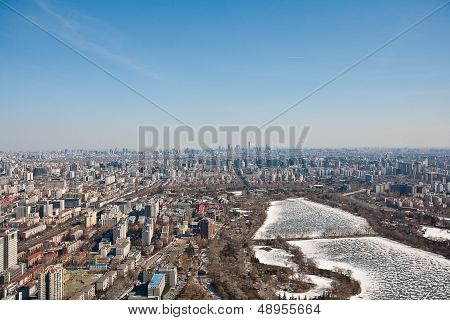 airview panorama of Beijing