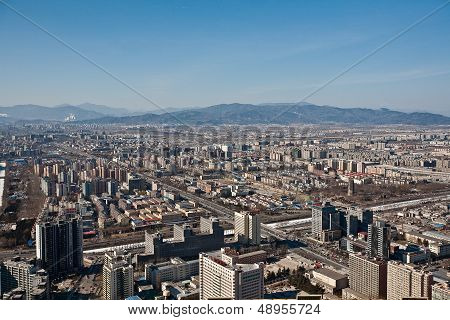 airview panorama of Beijing