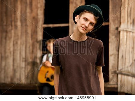 Handsom Teen Boy Portrait