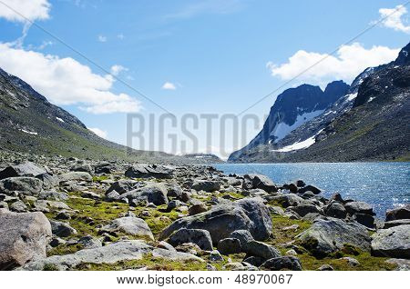 Rocks And Lake