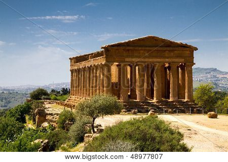 Ancient Greek Temple Of Concordia