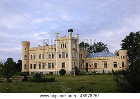 Manor in  Neo-Gothic style