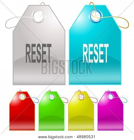 Reset. Tag raster. Versione vettoriale è nel mio portafoglio.